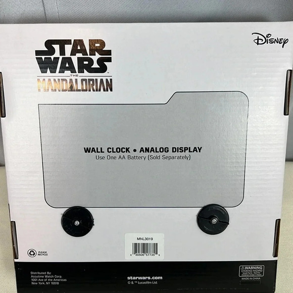 New Star Wars The Mandalorian Grogu Wanted Wall Clock - Picture 4 of 5